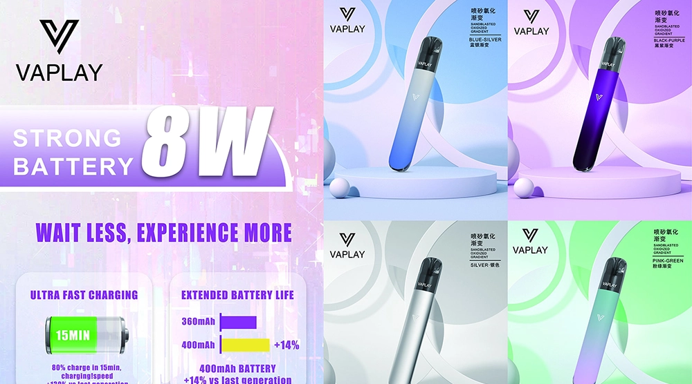 4 steps: VAPLAY E-Cigarettes Address Product Pain Points