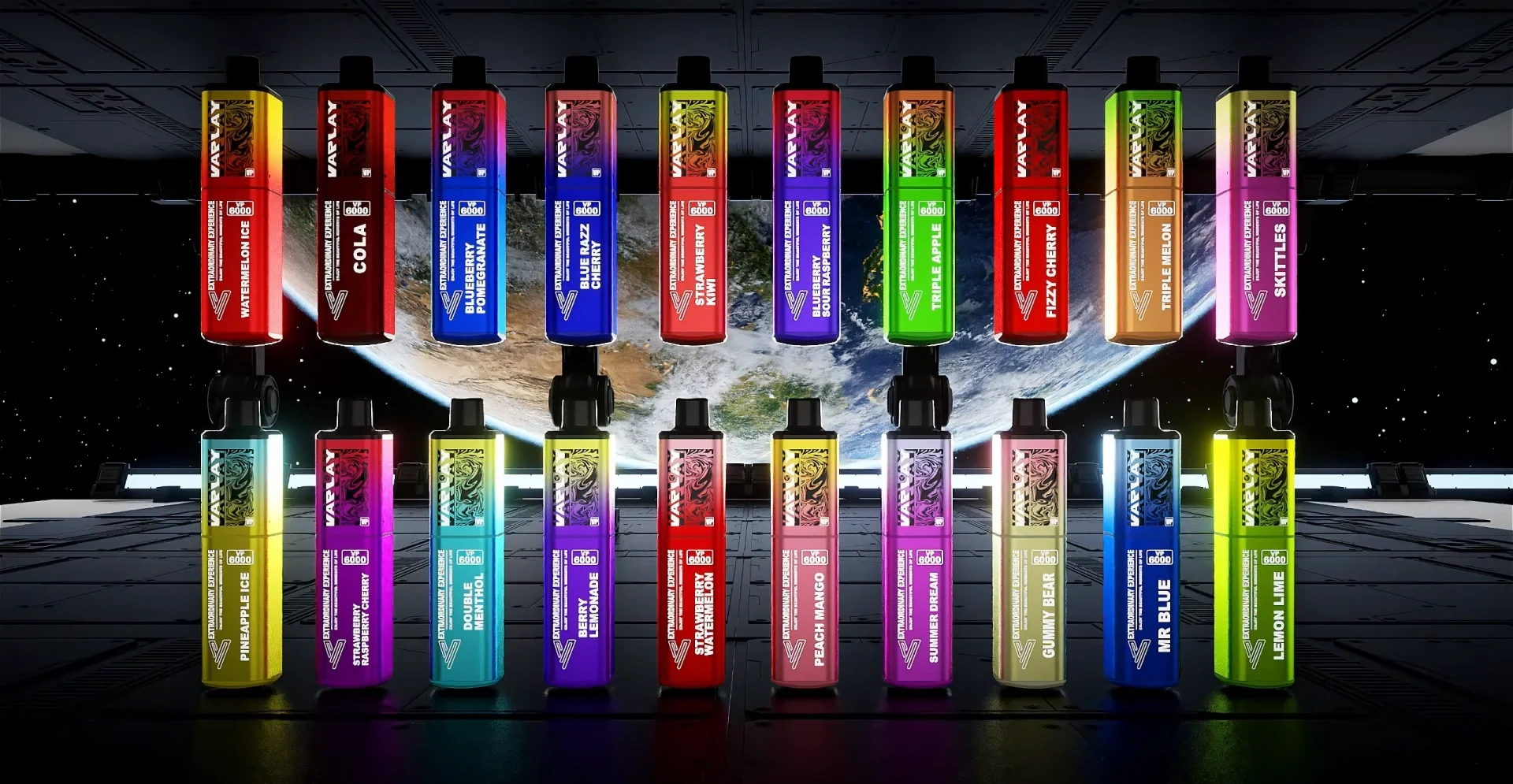 VAPLAY VP6000 multi colors and flavours