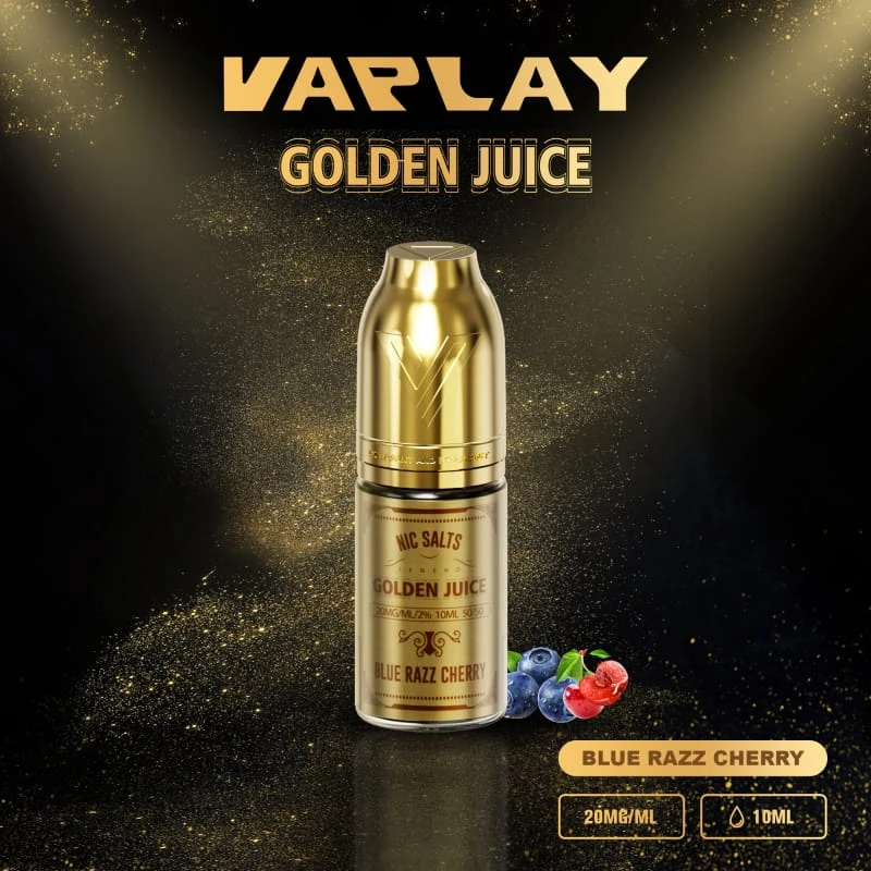 vaplay e-liquid blue razz cherry